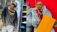 "Sebenza Ndoda": Somizi slays for the weekend in fitted green number