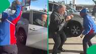 "One happy nation": Petrol attendant and motorist delight Mzansi with wholesome dance video