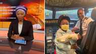 SAA pilot lets Nzinga Qunta’s baby girl see the cockpit after their flight, it made her entire day