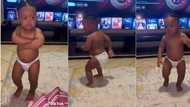 Cute little boy in pampers dances to Amapiano beat impressively, netizens hail him as video goes viral