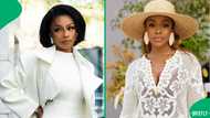 Bonang Matheba and Nomzamo Mbatha hang out at the McDonald's event