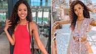 "Your legs, mam": Ndavi Nokeri is ready for summer, dazzles many in pink outfit