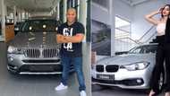 Mzansi impressed after woman spoils hubby with new luxury whip