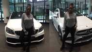 Mzansi left with questions after lady claims her dad bought her a Benz