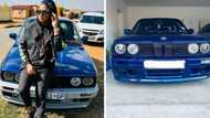 Lady Du shows off glorious blue BMW E30 in her garage to social media