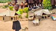 Franklina: 11-year-old primary 6 girl makes house & 3 cars out of paper
