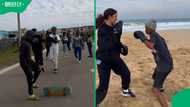 "You are amazing": Mzansi cheers as Siya Kolisi’s girlfriend brings kickboxing to township youth