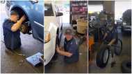 What's your excuse? Man without 2 legs works as mechanic, fixes car tyres by himself in viral video