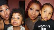 Blogger momma and her son go viral after social media users go gaga over their unique eyes