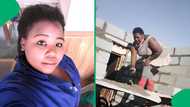 "Proud of you": Lady praised for building her parent a home with her own hands, SA gives kudos