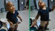 Adorable toddler nails viral Skomota dance moves in funny TikTok video