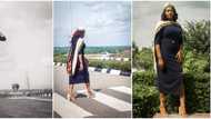 Beautiful lady celebrates graduating from university with cute photoshoot