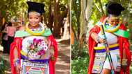 Ndebele beaut celebrates obtaining PhD by 29, rocks traditional attire to grad