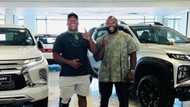 Springboks players Bongi Mbonambi and Ox Nche showed off their new expensive cars