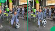 “We’re in good hands”: SA fills with pride as SAPS officer accepts gym challenge in Facebook video