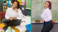 "Beautiful educator": Teacher posts pictures wearing classy outfit, people swoon