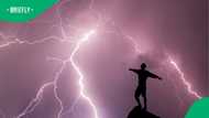 American man survives lightning strike near car as terrifying moment is caught on camera