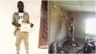 Mechanical engineer graduate turns petty house painter to survive, shares his NYSC photo