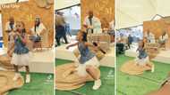 Little girl entertains wedding guests with lit amapiano dance, Mzansi amused: "What a beautiful mess"
