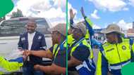 Traffic officers surprise motorist with birthday fine and a roadside serenade