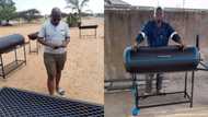 Engineering graduate turns old geysers into stunning braai stands, Mzansi impressed: “Great work indeed”