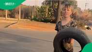 Boy selling tire for food gets help from anonymous hero in video