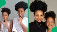 Woman with identical daughter goes viral with TikTok video of young girl explaining love for her natural hair