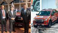 President Cyril Ramaphosa enjoys launch of Isuzu's new D Max bakkie in Eastern Cape