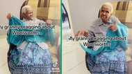 Mzansi granny shows off timeless Woolies doek in viral TikTok video