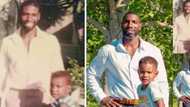 Man recreates adorable photo of him and his dad 30 Years Apart, includes son in new pics