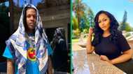 Actress Tebogo Thobejane networks and rubs shoulders with American rapper Lil Durk