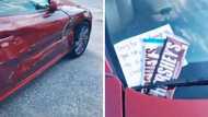 Stranger smashes into parked car, can't afford the repair and leaves chocolate instead
