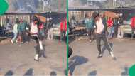 "Flying kick of the year": Michael Jackson impersonator shuts down shisanyama with dance moves