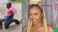 "You are showing private parts": Little girl scolds video vixen who wore skimpy dress in public