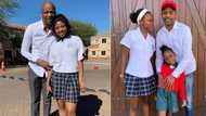 Arthur Mafokate proudly shows off all four of his beautiful children