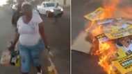 ANC volunteers filmed tearing up and burning election posters, people feel the ruling party’s in trouble