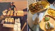 Mzansi celebrates local man’s creative hustle making wooden plates for shisanyamas, restaurants and homes