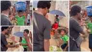 Kind man surprises young street seller, buys all her stock