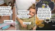 Woman reveals in TikTok video baby daddy had baby shower with new bae while she was in hospital