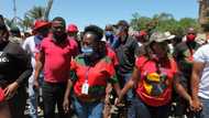 EFF protests against racial discrimination outside Siemens offices in Midrand, demands meeting with CEO