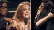 Audience with Adele: Singer cries on stage as she's reunited with English teacher who inspired her as a kid