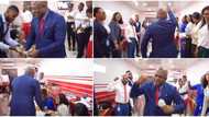 Billionaire surprises his workers, gives each one hard currency, they fall to the ground in video