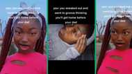 Woman shows bruises on her eye after dad caught her when she'd sneaked out to groove, Mzansi divided