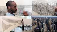 Throwback: Autistic artist drew New York City skyline from memory after 20 minute helicopter ride