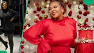 Anele Mdoda tempted to purchase a dress from Temu, netizens warn her: "Sending prayers"