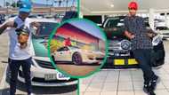 Emtee the Hustla's 5 iconic poses with cars, from humble Toyota to mighty Mercedes-Benz