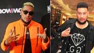 AKA hints at deal with Drip Footwear, rapper shares pic posing with company's founder Lekau Sehoana, "Playing mind games"