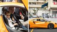 McLaren's latest supercar the Artura does a lap of the Monaco GP circuit