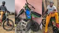 Cyclist, 26, builds electric bikes powered with recycled laptop batteries in his garage
