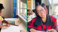 Mom wraps son's schoolbooks in Checkers Sixy60 bags, Mzansi wowed: "We love a recycling queen"